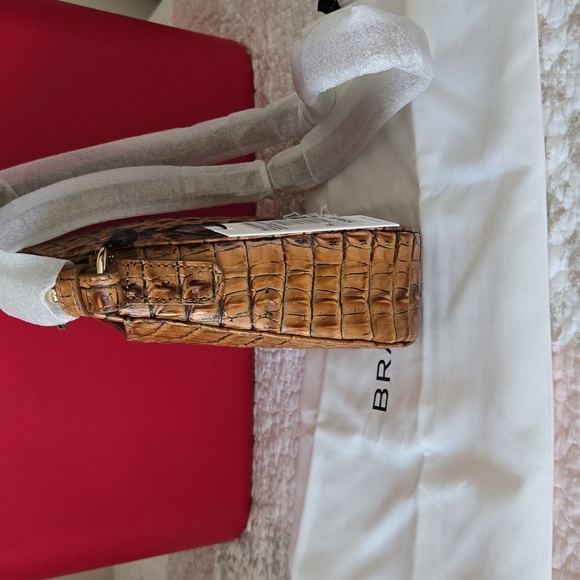 Brahmin Shayna Crossbody Bag In Luggage Brown Leontyne. NWT. - Picture 7 of 12